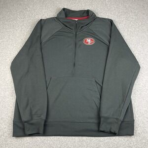 Nike Pullover Womens 2XL Dri-Fit NFL San Francisco 49ers 1/2 Zip Charcoal Jacket
